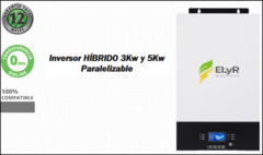 Inversor Solar HIBRIDO 3Kw 24V UPS ON LINE