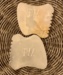 Gua Sha Cuadrada Blanca