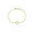 Pulseira Flor Banhada a Ouro 18k