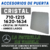 VIDRIO DE PUERTA - 710 - 1215 - 1620 - 1633 - 1634 - CRISTAL - IZQ - DER