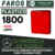 LENTES DE FARO - RR - 1800 - ROJO - ( PLASTICO )