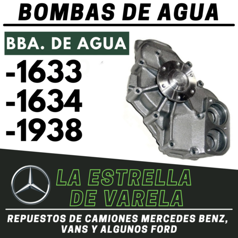 BOMBAS DE AGUA - 1633 - 1634 - 1938