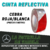 CINTA REFLECTIVA CEBRA ROJA/BLANCA (PRECIO X METRO)