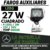 FARO CUADRADO 9 LEDS - 27 WATTS (9 LED X 3 WATTS) - AUXILIAR - comprar online