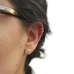 earcuff doble bolitas