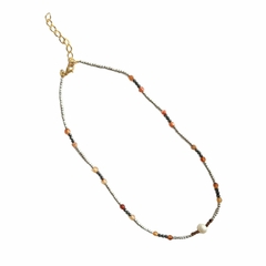 Choker perla con chakira y ágata - comprar en línea