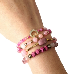 Pulseras rosas