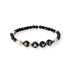 Pulsera FAVE con ágata negra