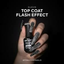 Top Coat Flash Efect Pink Mask