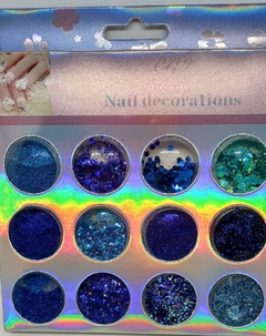 Box Glitter Por 12 Divisiones - Insumos Beauty Full