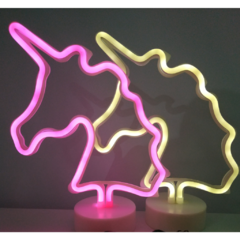 Luz Led 3D Con Forma Unicornio - comprar online