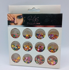 Set Strass Multicolor x12