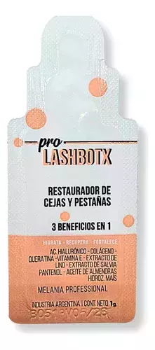 Pro Lash Botox Restaurador Para Cejas Y Pestañas Melania