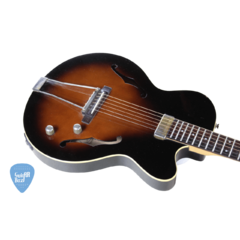 YAMAHA AEX500 THINLINE PIEZO MINI HUMBUCKER VINTAGE SUNBURST 1998 GUITARRA JAZZ - tienda online