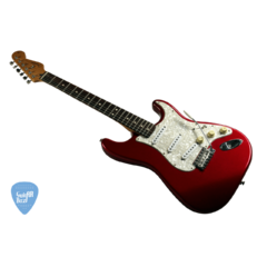 FENDER Stratocaster Deluxe Powerhouse MEXICO 1998 Candy Apple Red Activo 12v Guitarra Electrica