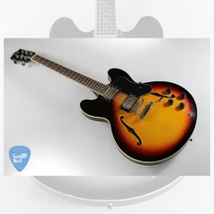 PARQUER 335 Cherry Sunburst Guitarra Electrica SemiHollow Jazz - comprar online