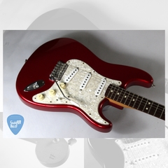 FENDER Stratocaster Deluxe Powerhouse MEXICO 1998 Candy Apple Red Activo 12v Guitarra Electrica - GuitarBazar