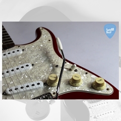 FENDER Stratocaster Deluxe Powerhouse MEXICO 1998 Candy Apple Red Activo 12v Guitarra Electrica - tienda online