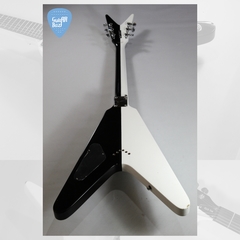 DEAN MICHAEL SCHENKER MS STD Flying V Black&White Guitarra Electrica - GuitarBazar