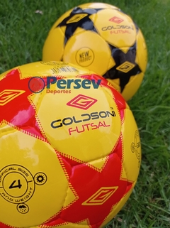 Pelota Futsal Goldsoni nro 4 medio pique cocida - comprar online