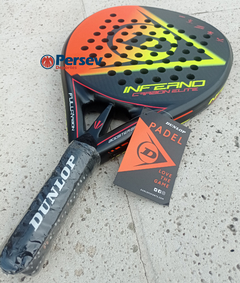 Paleta Padel DUNLOP INFERNO + Tubo pelotas Dunlop Team x3 SUPER PROMO 3 CUOTAS SIN INTERES Y ENVIO GRATIS!!! - comprar online