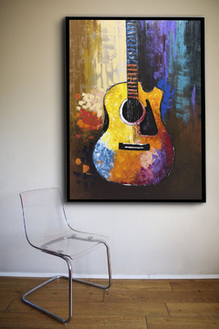 QUADRO VIOLÃO ABSTRATO - comprar online