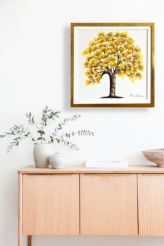 QUADRO ARVORE DE IPE AMARELO - comprar online