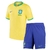 Kit Brasil Home 22/23 Torcedor Infantil - Nike - Amarelo