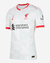 Camisa do Liverpool FC na cor branca, com detalhes em vermelho e Terceira-camisa-do-Liverpool-2024-2025-Nike-III third