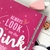 Caderno - Always look on the pink side - loja online