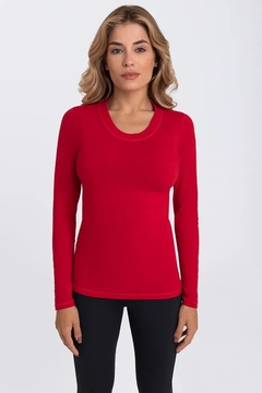 BLUSA ALG FEM 45138-001 VERMELHO