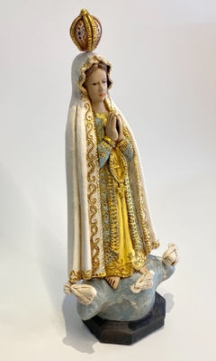 NOSSA SRA DE FATIMA 30CM COLORIDA na internet