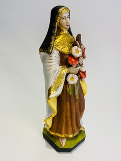 SANTA TEREZINHA 30CM COLORIDA OURO - comprar online