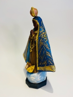 NOSSA SRA APARECIDA 30CM COLORIDA OURO - comprar online