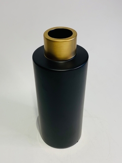 VASO M C/ DETALHE DOURADO PRETO FOSCO 55422 - comprar online