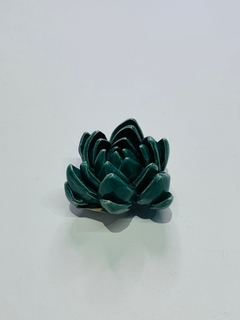 FLOR VERDE EM CERAMICA - 7643