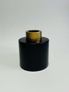 VASO P C/ DETALHE DOURADO PRETO FOSCO 55423