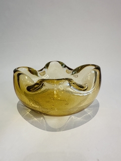 BOWL MAGNÓLIA SALMAO C/OURO EM CRISTAL GILENO