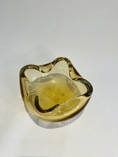 BOWL MAGNÓLIA SALMAO C/OURO EM CRISTAL GILENO - Pedro Paschoal Objetos & Arte