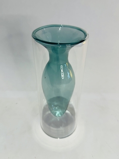 VASO EM VIDRO DUAS CAMADAS VERDE RXY2005 - comprar online