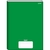 CADERNO BROCHURA 1/4 CAPA DURA STIFF 96 FOLHAS VERDE -00054-11-JANDAIA