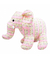 BBL1382L-A-F | Elefante Rosa Em Pé 34cm - Pelúcia