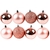 BOLA DE NATAL ROSE GOLD 8 PEÇAS -CROMUS - comprar online