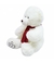 Urso Branco Cachecol Vermelho 35cm - Pelúcia - comprar online