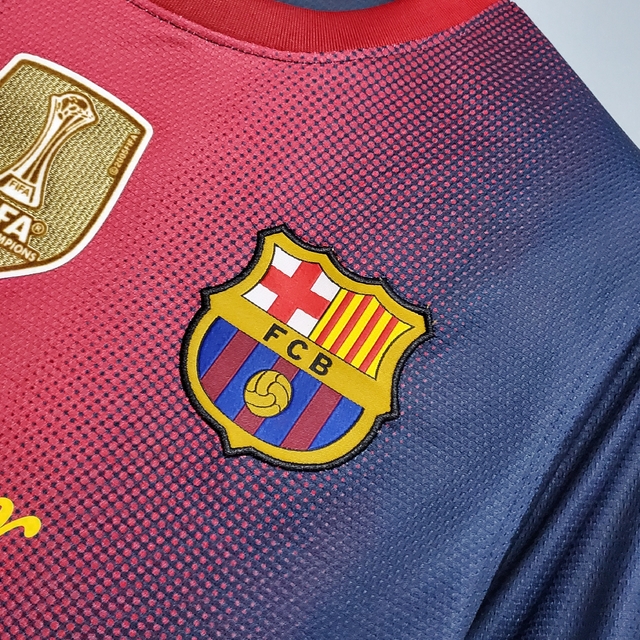 Camisa de Manga Longa do Barcelona Home 14/15 Retro Nike