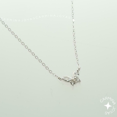 COLLAR PLATA 925 Y CUBIC BUTTERFLY - comprar online