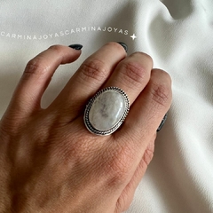 Imagen de ANILLO PLATA Y PIEDRA LUNAR