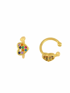 EAR CUFF LOVE RAINBOW - MORAVIA CRISTA (UNIDAD)