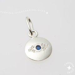 DIJE LUCKY EYED PLATA Y CUBIC