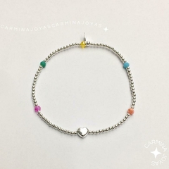 PULSERA PLATA Y CRISTALES CHECOS - comprar online